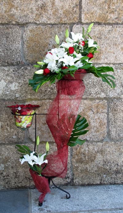 Trabajo de decoración floral de bodas en Salceda de Caselas