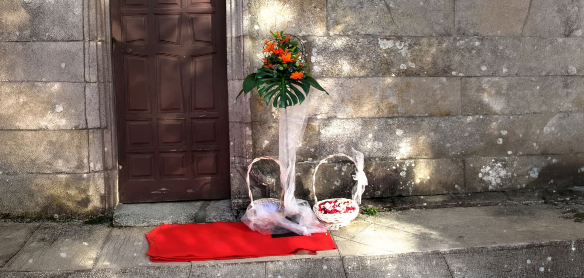 Decoración floral en Salceda de Caselas